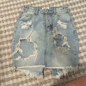 One teaspoon distressed skirt
